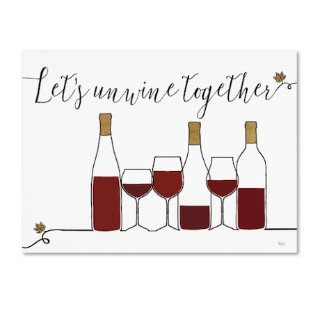 Veronique Charron 'Underlined Wine X' Canvas Art,24x32